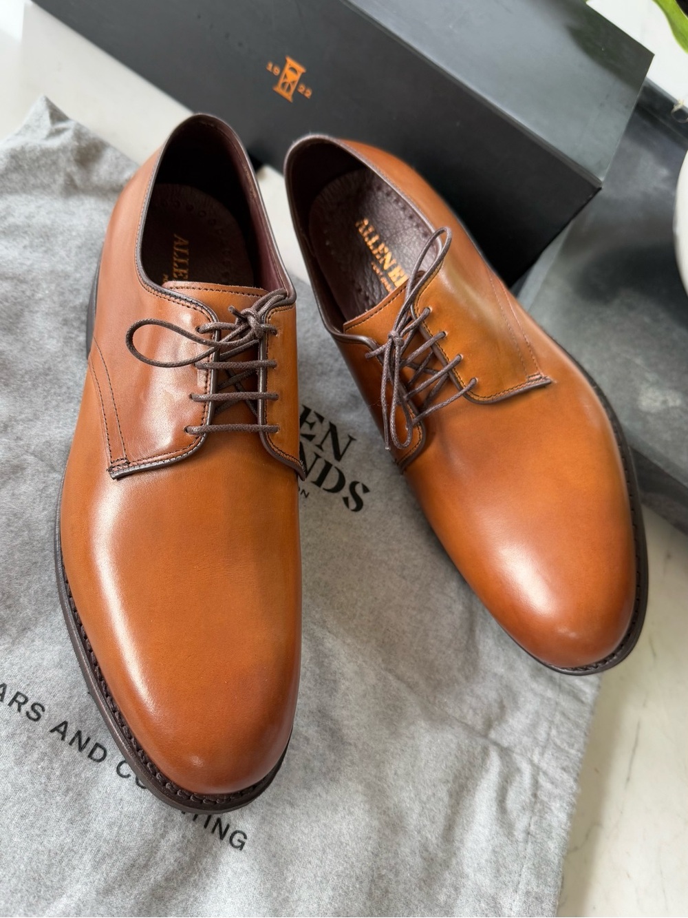New Allen Edmonds Nomad Plain-toe Leather Derby